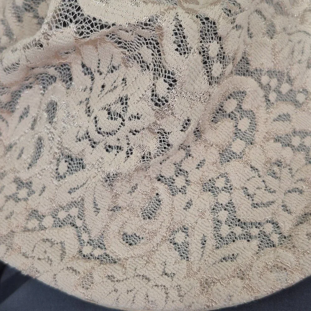 32D Wacoal 65547 Full Figure Halo Lace Underwire Bra Beige‎